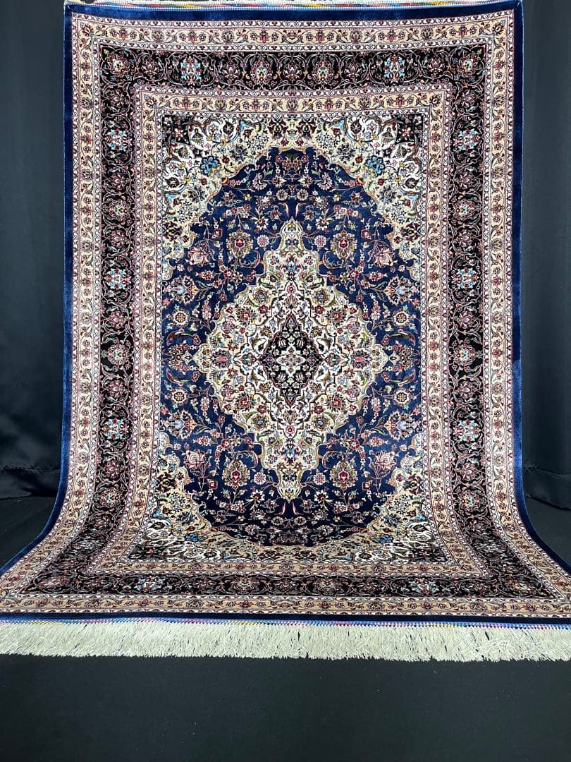 最高級 ペルシャ絨毯シルク イラン クム産 101×152cm 約225万ノット