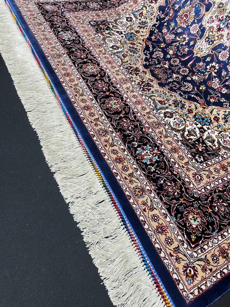 最高級 ペルシャ絨毯シルク イラン クム産 101×152cm 約225万ノット