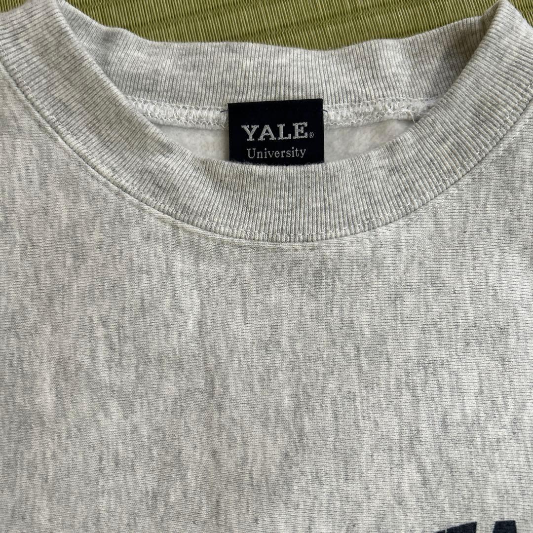 Yale univ☆トレーナー☆グレー☆エール大学☆バッグプリント☆未使用☆XL