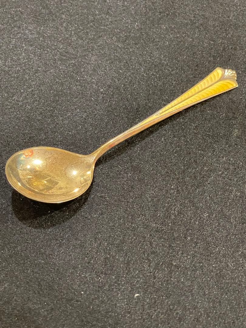 デヴィット アンデルセン スプーン シルバー 純銀 イエローゴールド1930年代