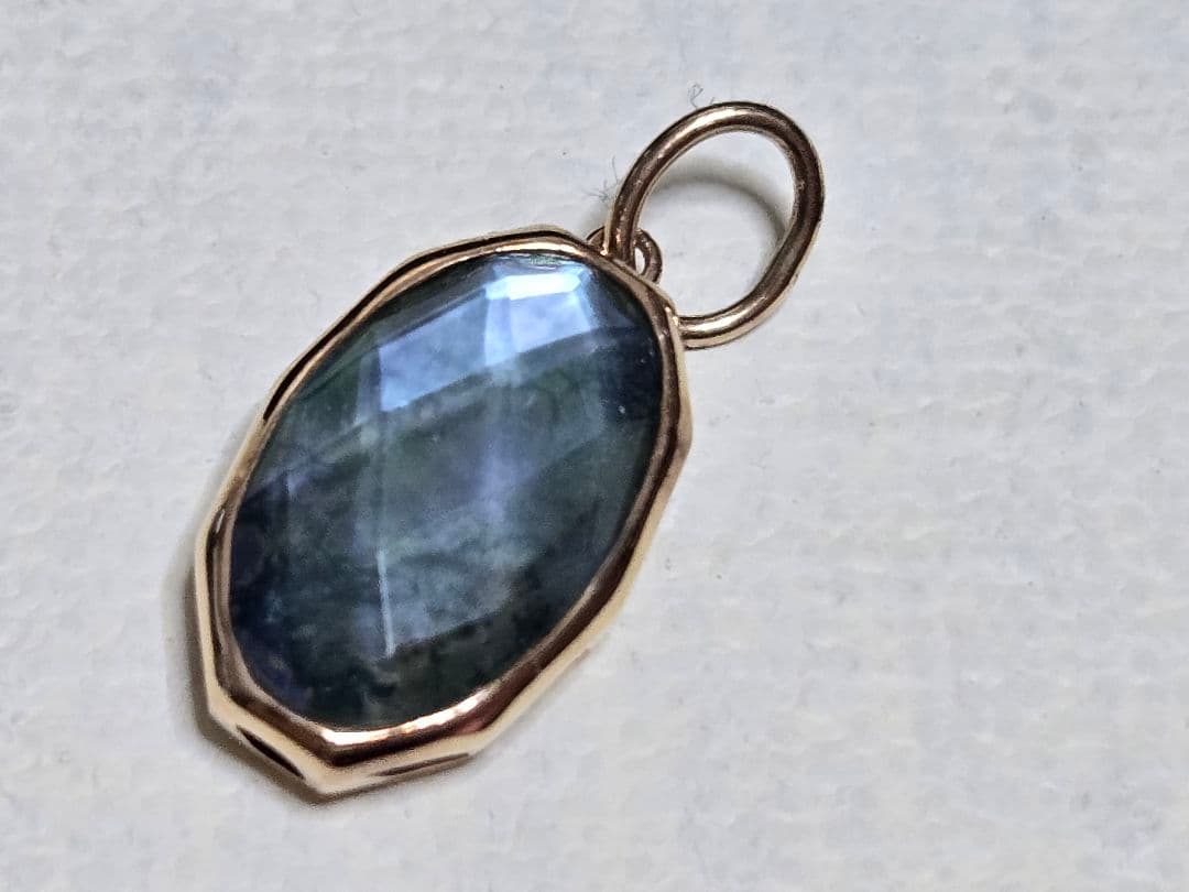 アガット　K10　リバーシブルチャーム