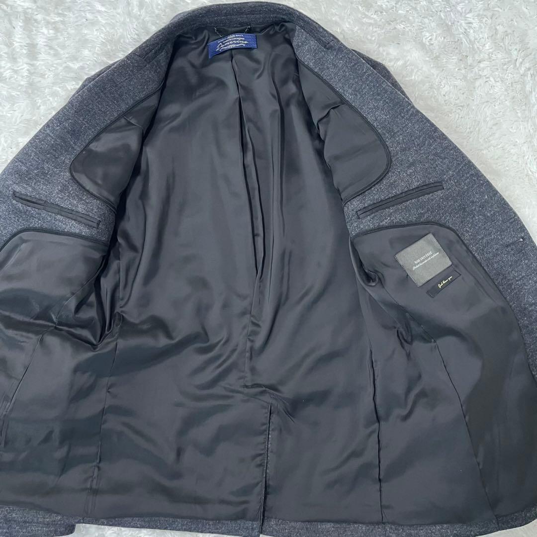 未使用級 ナノユニバース ダメリーノ セットアップ スーツ グレー 近年モデル