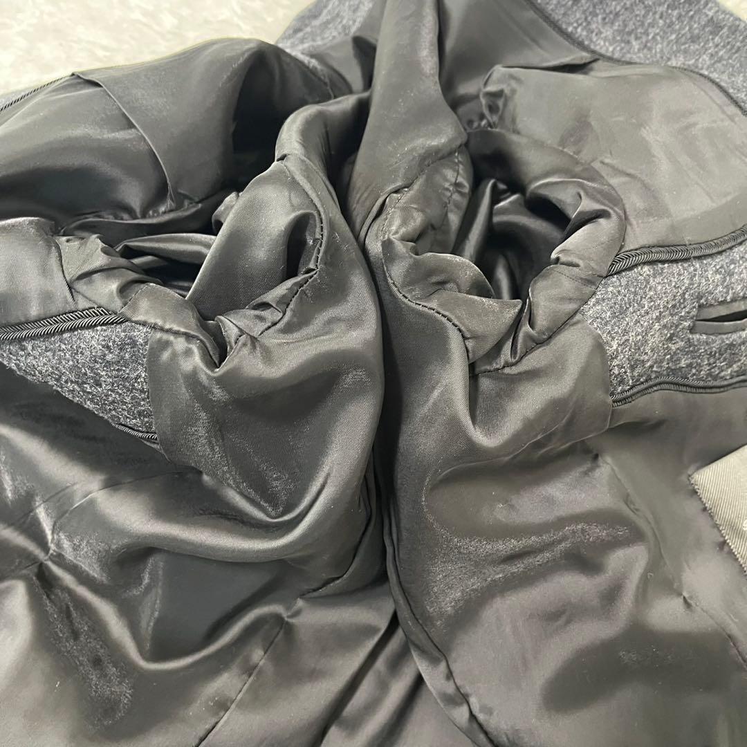 未使用級 ナノユニバース ダメリーノ セットアップ スーツ グレー 近年モデル