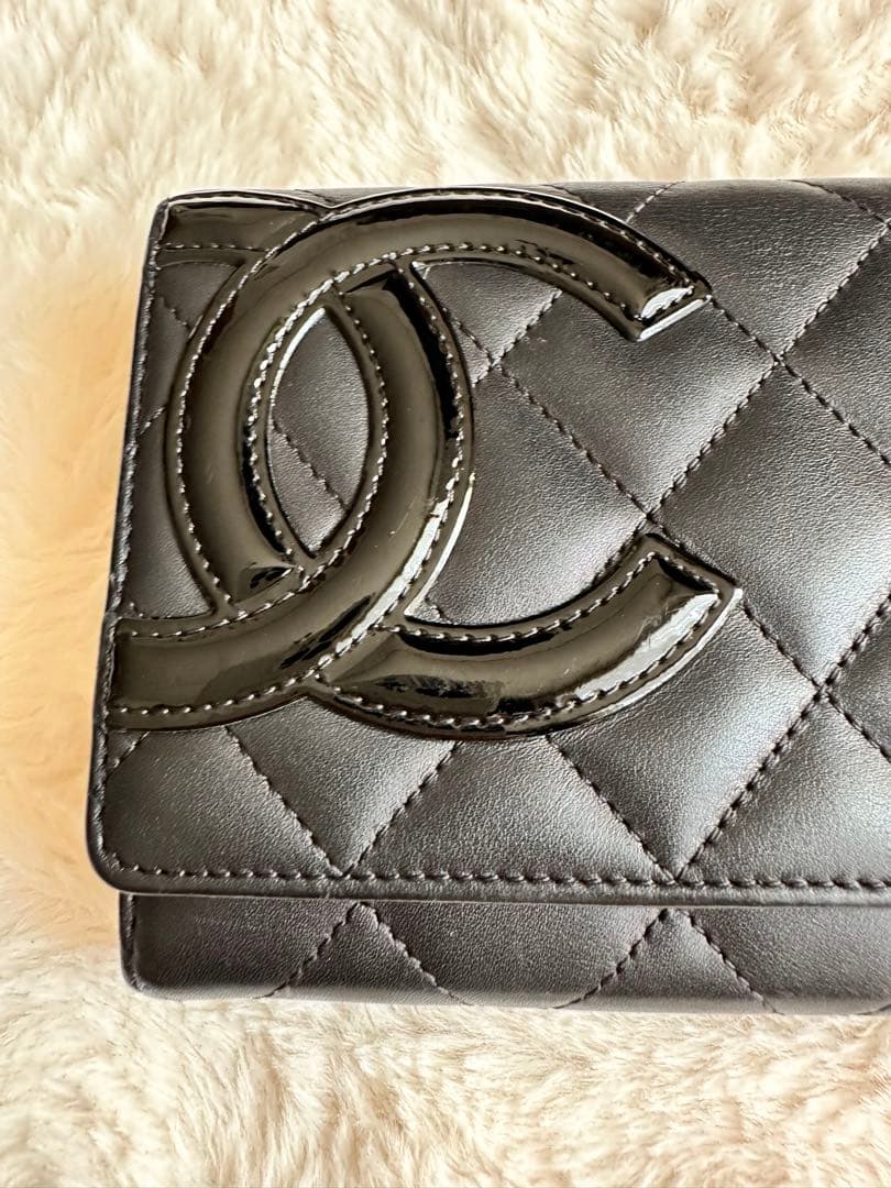 【正規品】CHANEL ブラック キルティング 長財布