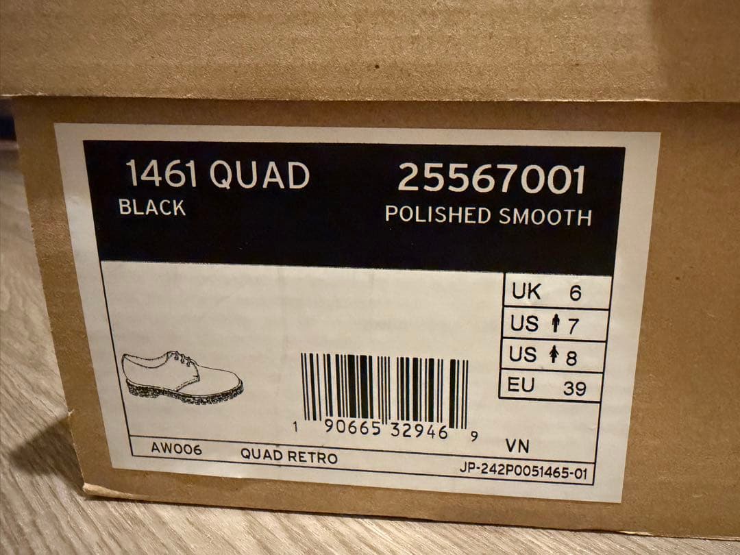 Dr. Martensドクターマーチン 1461 QUAD 3ホール 25センチ