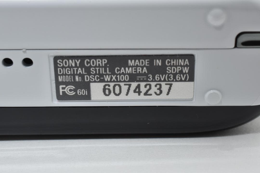 【美品】SONY Cyber-shot DSC-WX100 ホワイト　動作確認済