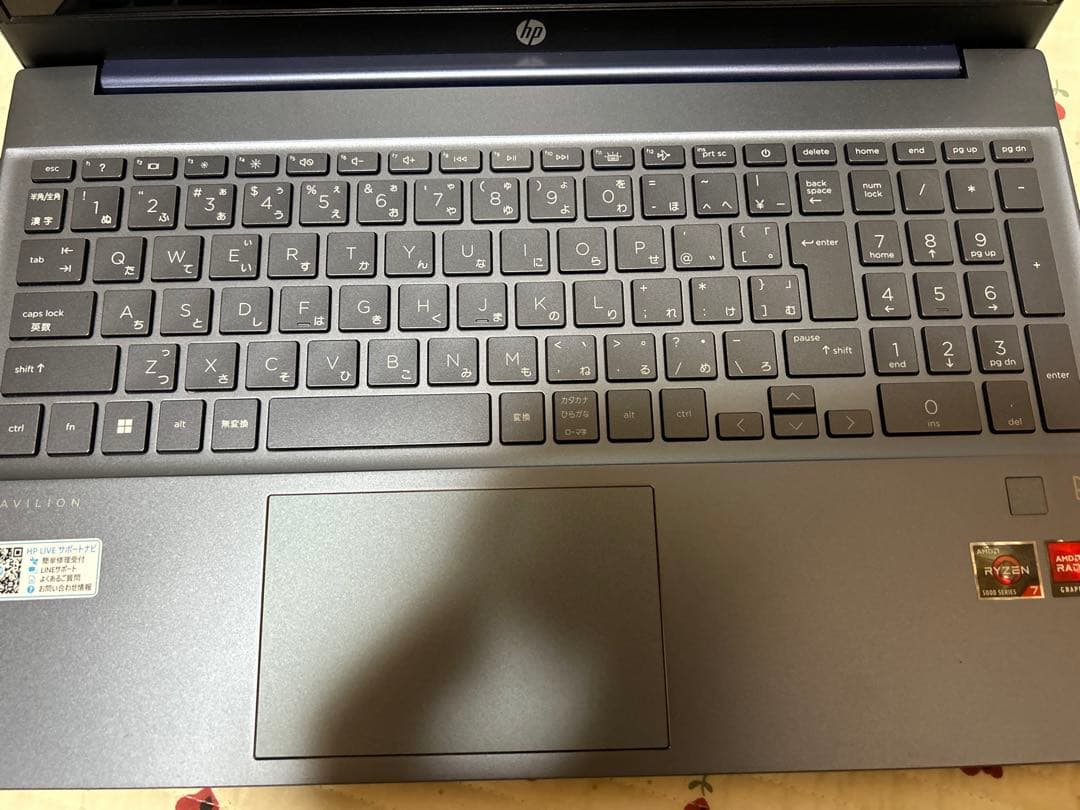 HP ノートパソコン Pavilion 15-eh タッチ対応 Ryzen7