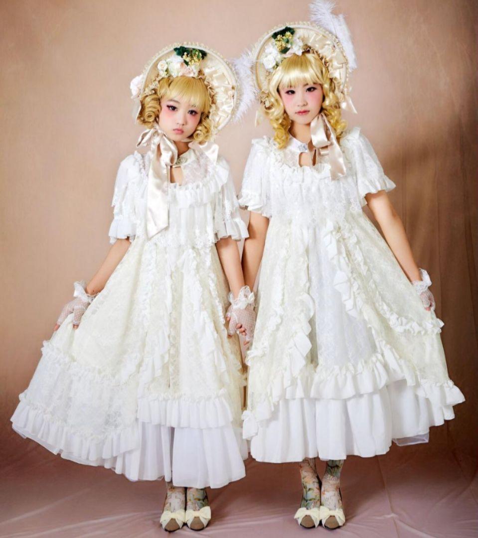 triplefortune トリプルフォーチュン ローズ リボン ボンネット 白