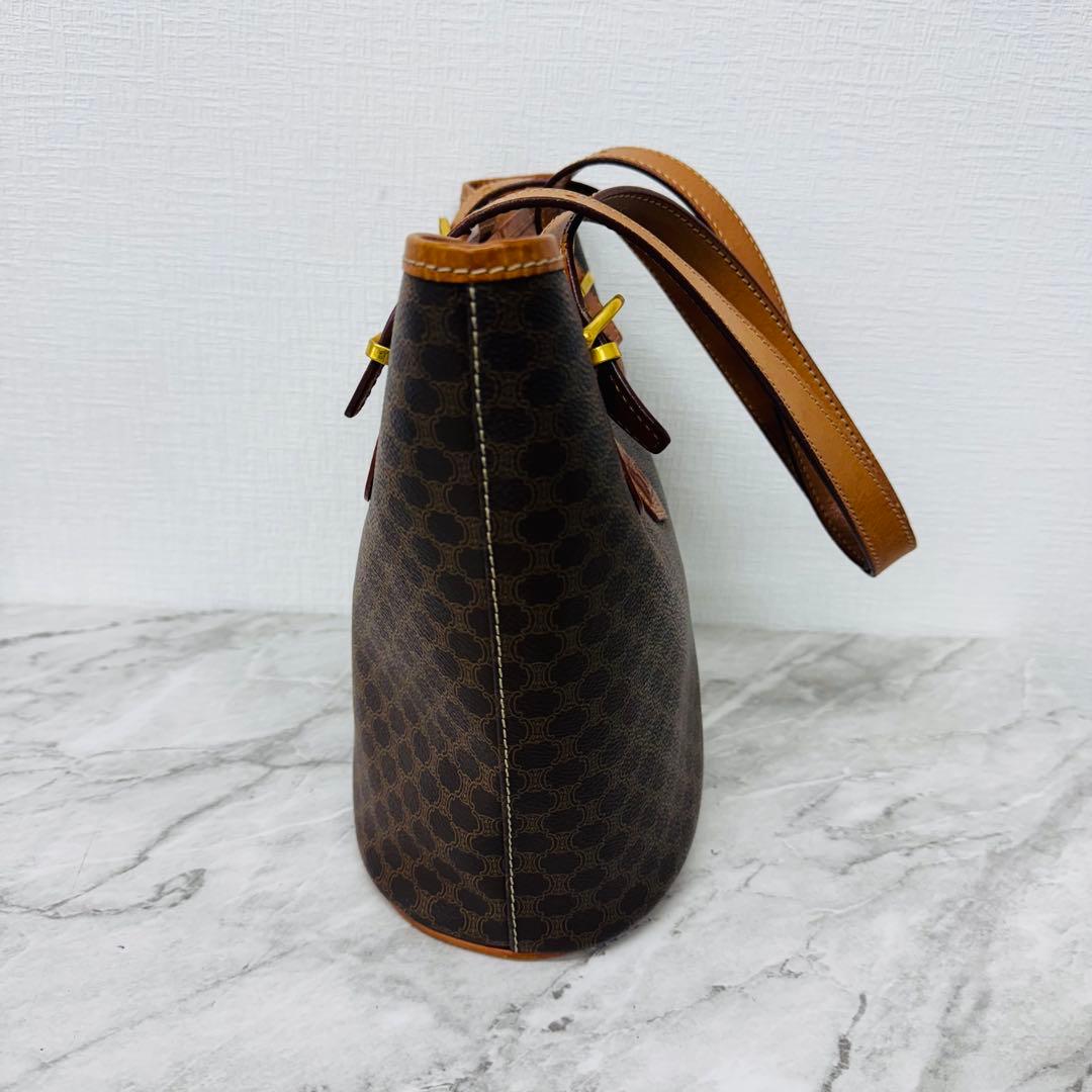 ✨CELINE✨セリーヌ✨マカダム柄✨レザー✨ブラウン✨トートバッグ✨