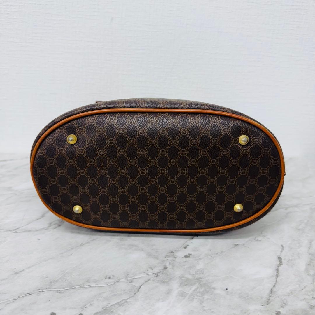 ✨CELINE✨セリーヌ✨マカダム柄✨レザー✨ブラウン✨トートバッグ✨