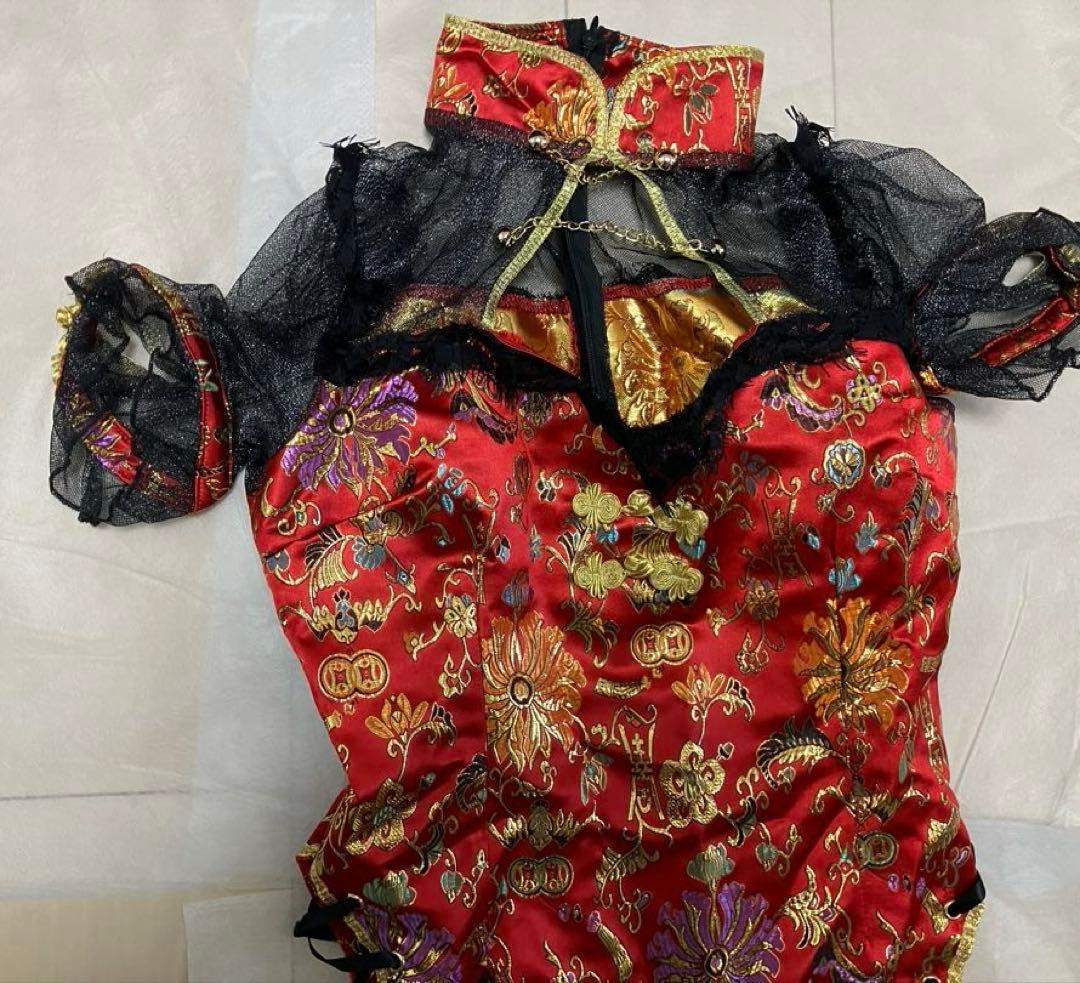 牡*丹様 レディローズディープスリットチャイナ　シスルコラボ マリームーン 10