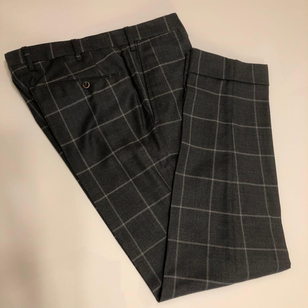 PT01 スーパースリムフィット　グレーチェック