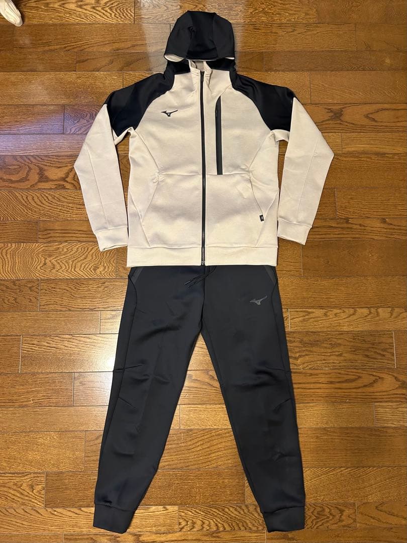 ミズノ　ストレッチスウェットフーディ・パンツ　セットアップ