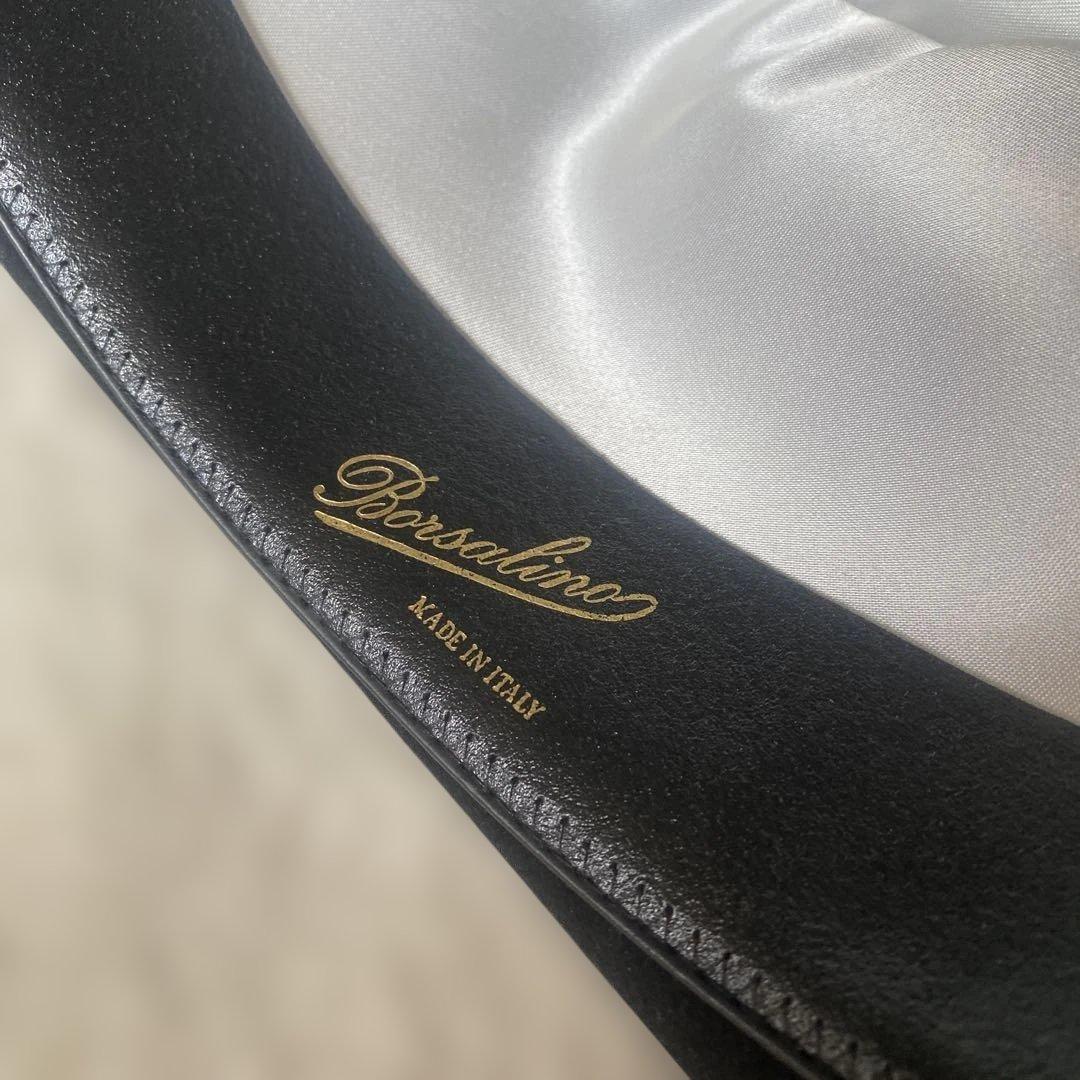 Borsalino ブラックフェルトハット