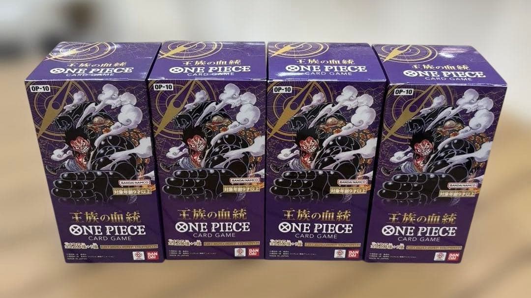 ワンピースカード 王族の血統　4box　テープ付き