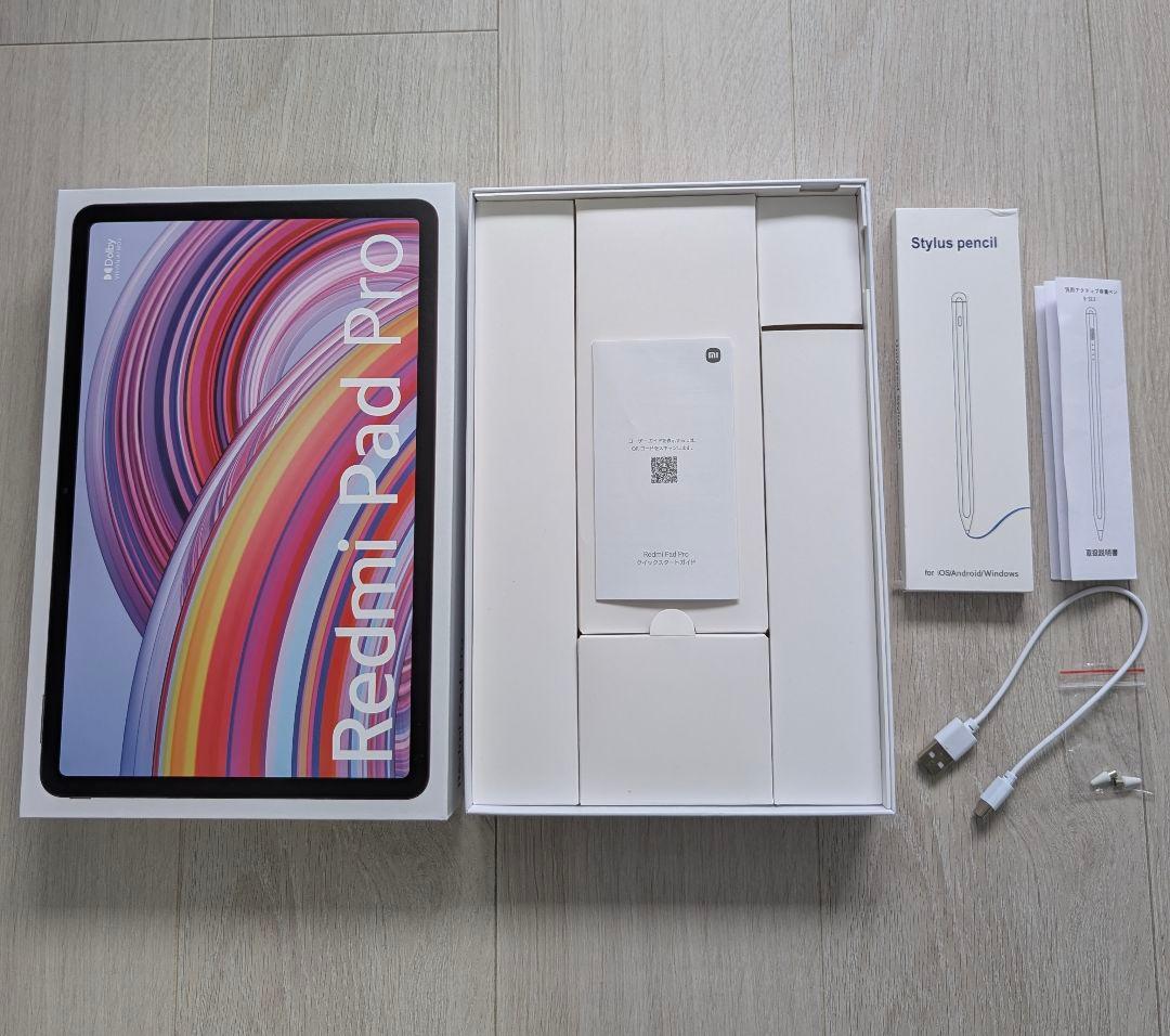 redmi pad pro 6gb+128gb、カバー、フィルム、ペン4点セット