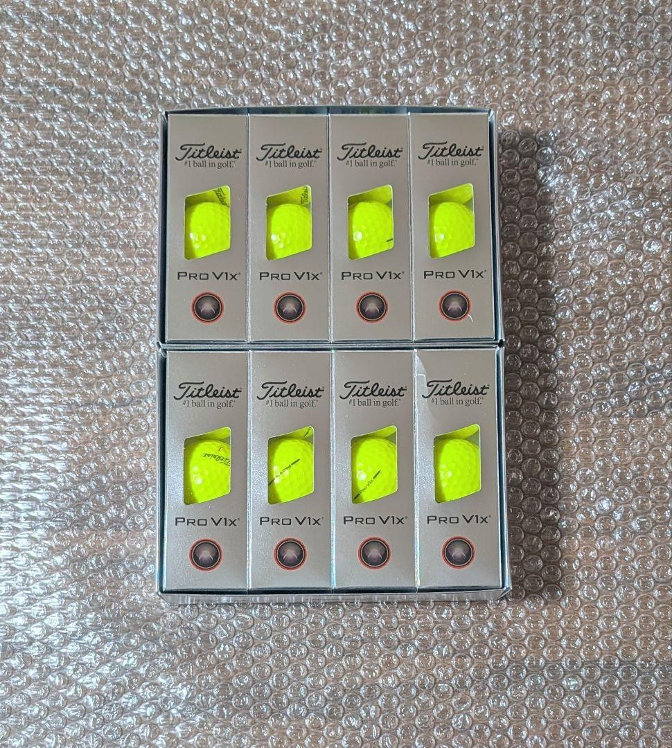 新品 タイトリスト PRO V1X イエロー 2025年モデル 2ダース