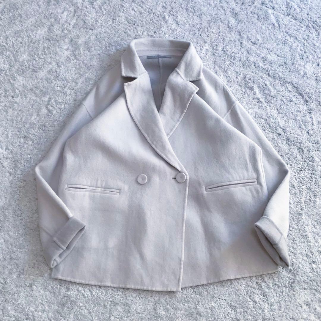 【ダブルフェイス／ブランド•ウール】セオリーリュクス／ダブルブレスト•ジャケット