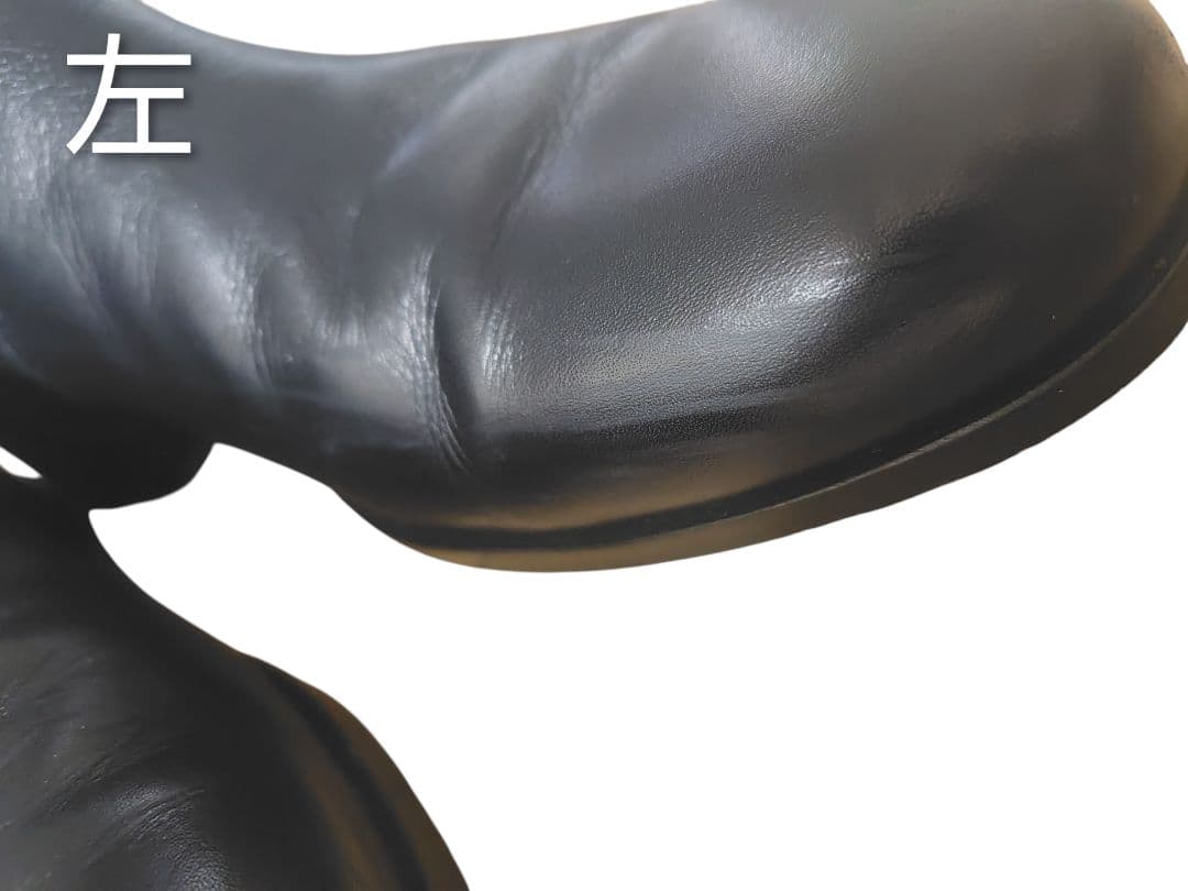 PADRONE パドローネ バックジップレザーヒールブーツ 40