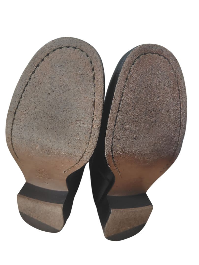 PADRONE パドローネ バックジップレザーヒールブーツ 40