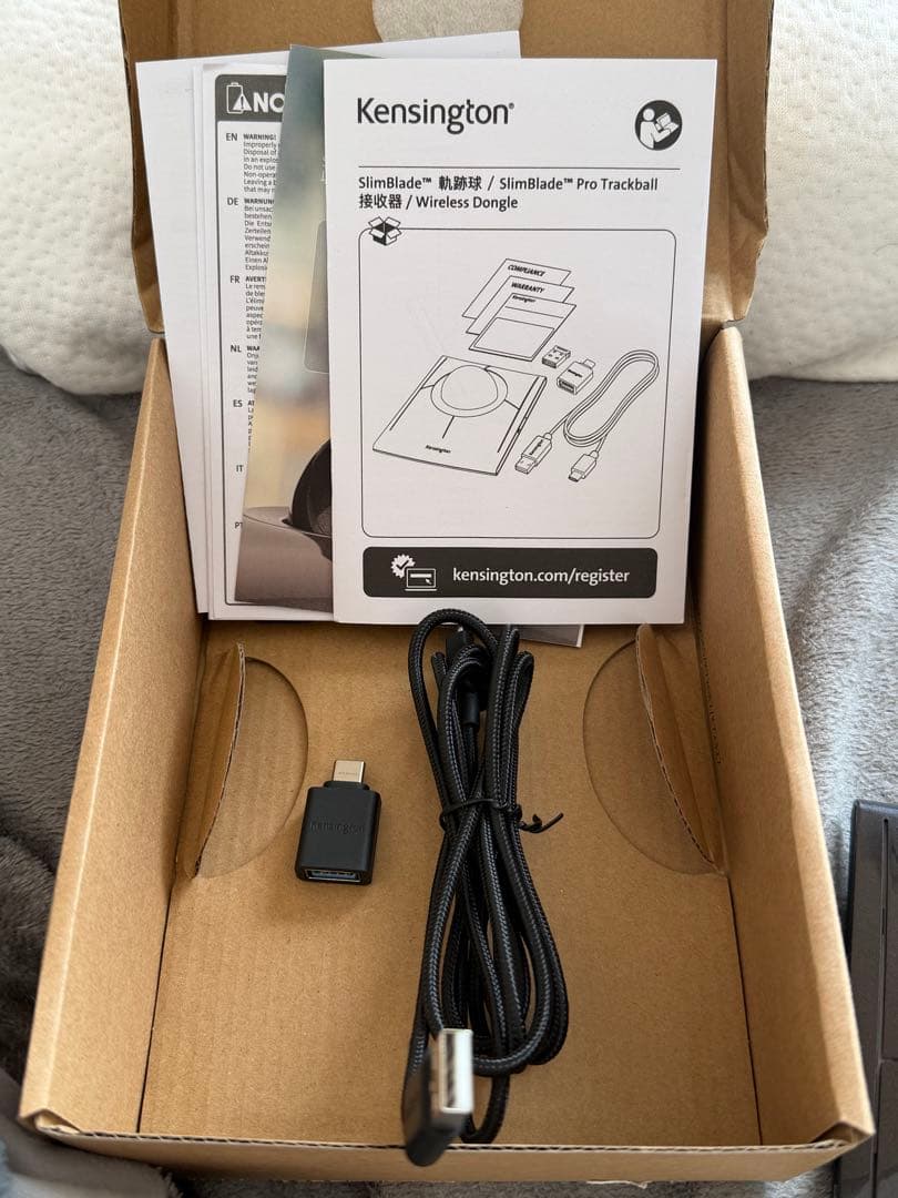 Kensington SlimBlade Pro トラックボール グレー