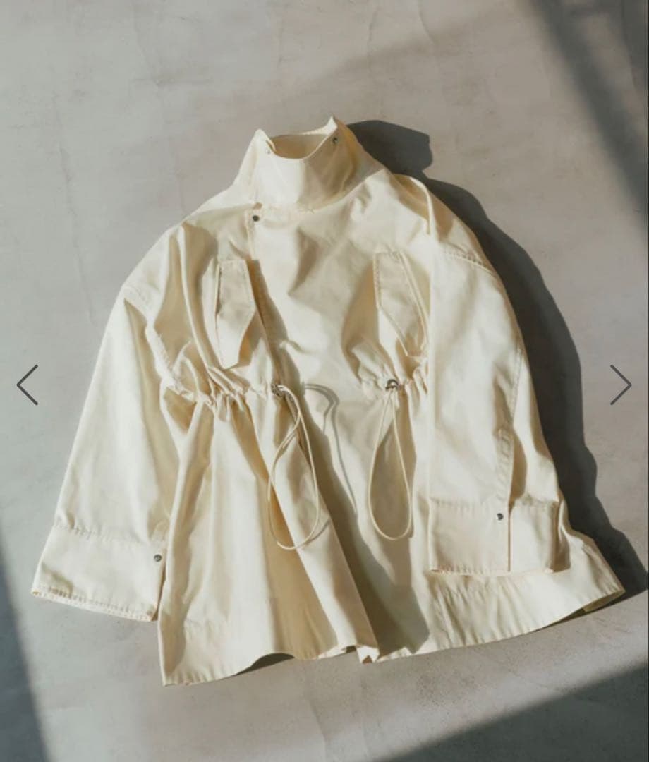 ADAM ET ROPÉ 【WEB限定】スタンドカラーハーフモッズコート