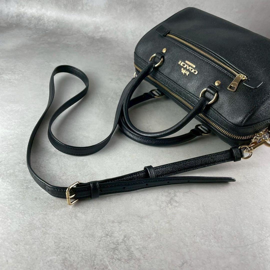 ✨美品✨コーチ　ローアンサッチェル　ショルダーバッグ 2way レザー　ブラック