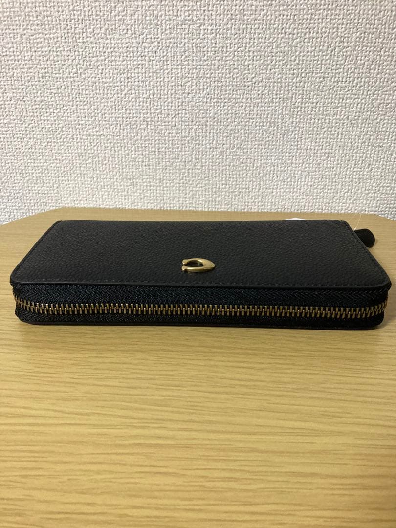 【新品・未使用・タグ付】COACH ブラック長財布　アウトレット