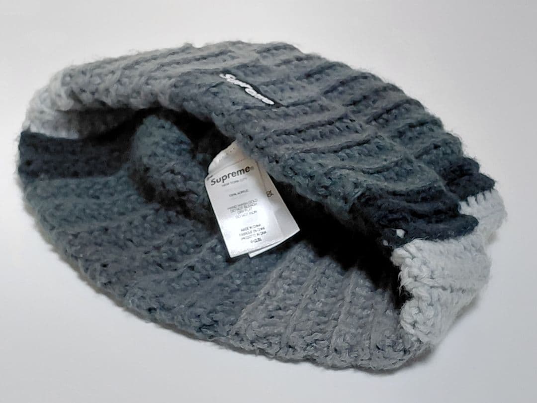 美品　Supreme　Gradient　Crochet　Beanie　Black