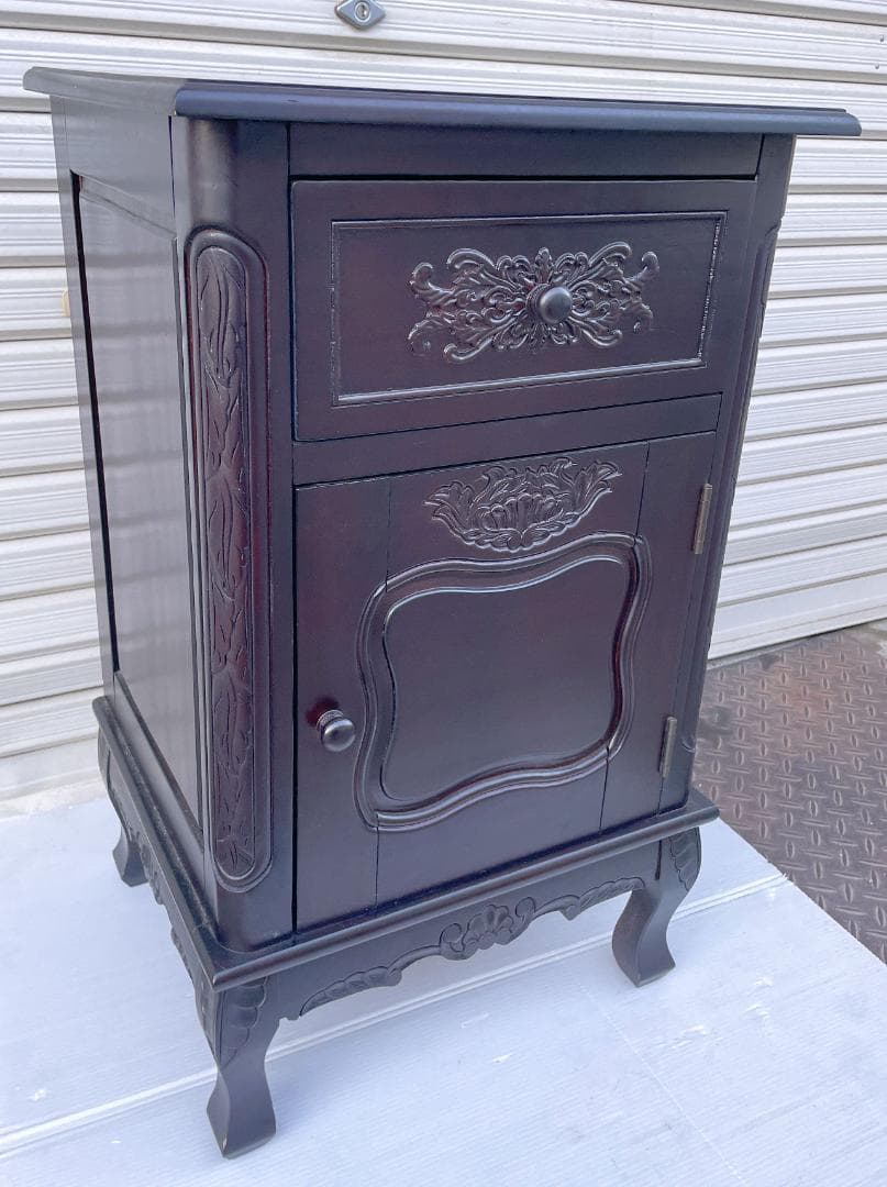 ★ 家具 ネコ足 扉 キャビネット 引き出し チェスト リビング 収納 収納家具