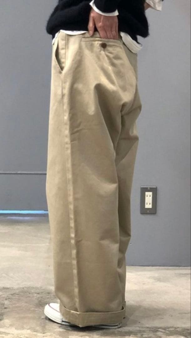 に*。様 chimalala ベージュ チノパン 32 別注