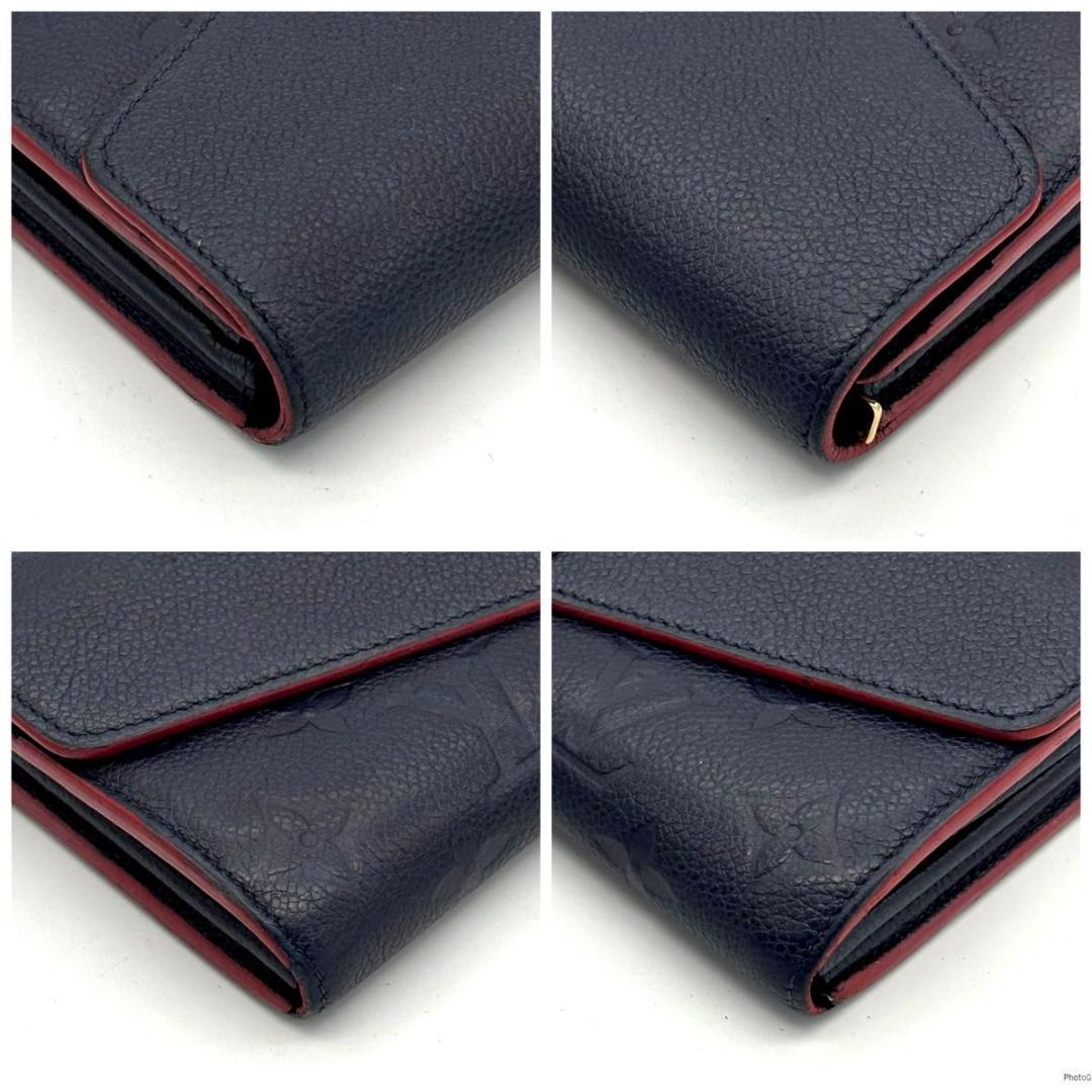 ルイヴィトン アンプラント ポルトフォイユ サラ マリーヌルージュ 長財布