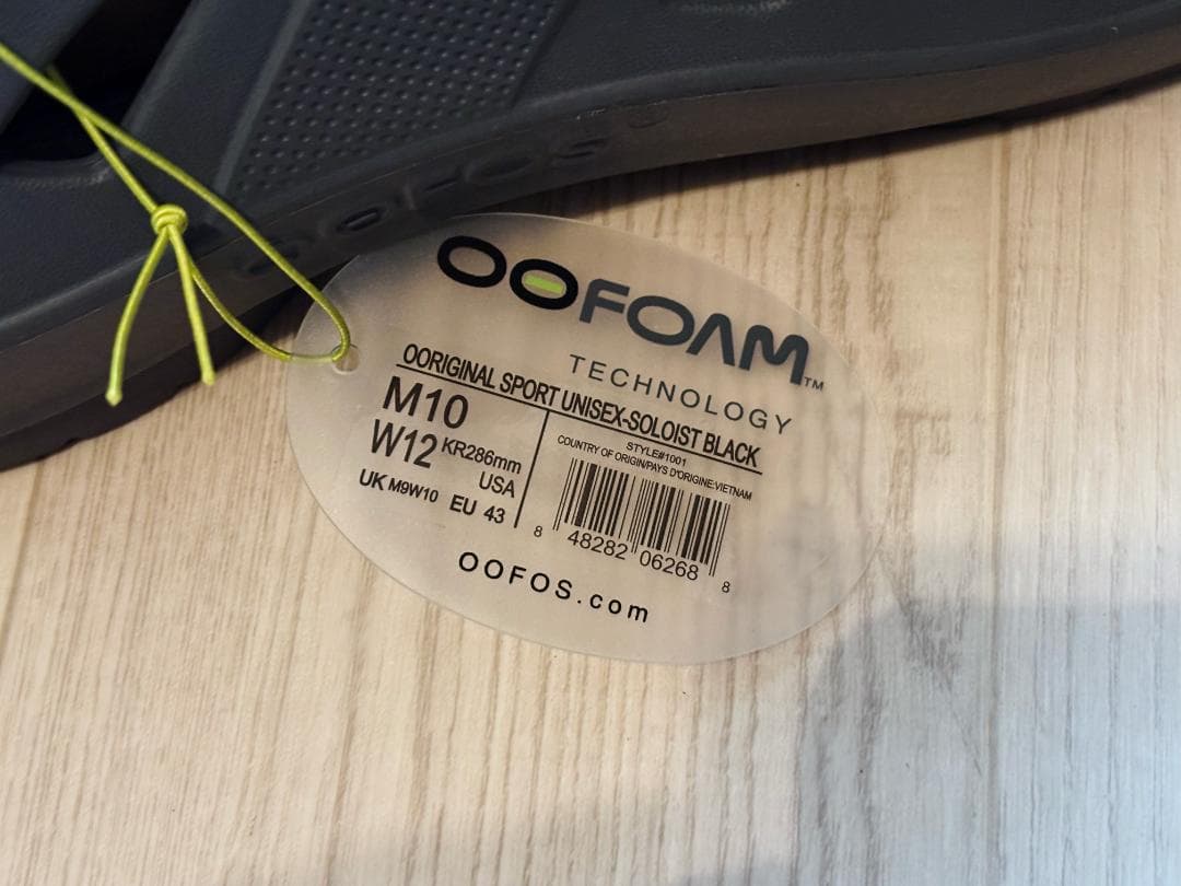 OOFOS(ウーフォス)スポーツサンダル OOcandOO メンズ グレー