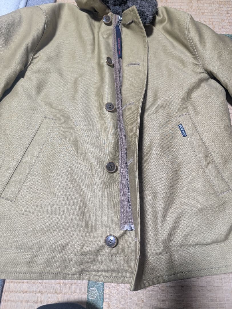 ハリウッドランチマーケット　ジャーマンクロス　デッキジャケット　blueblue