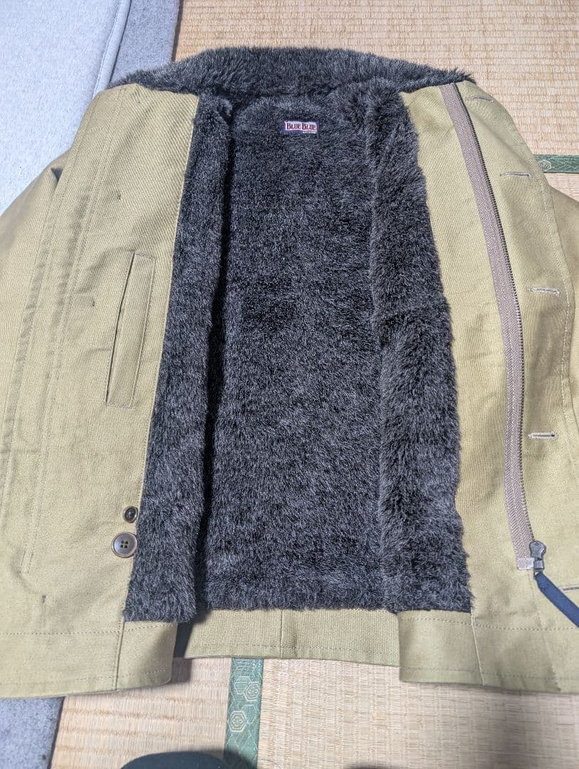 ハリウッドランチマーケット　ジャーマンクロス　デッキジャケット　blueblue