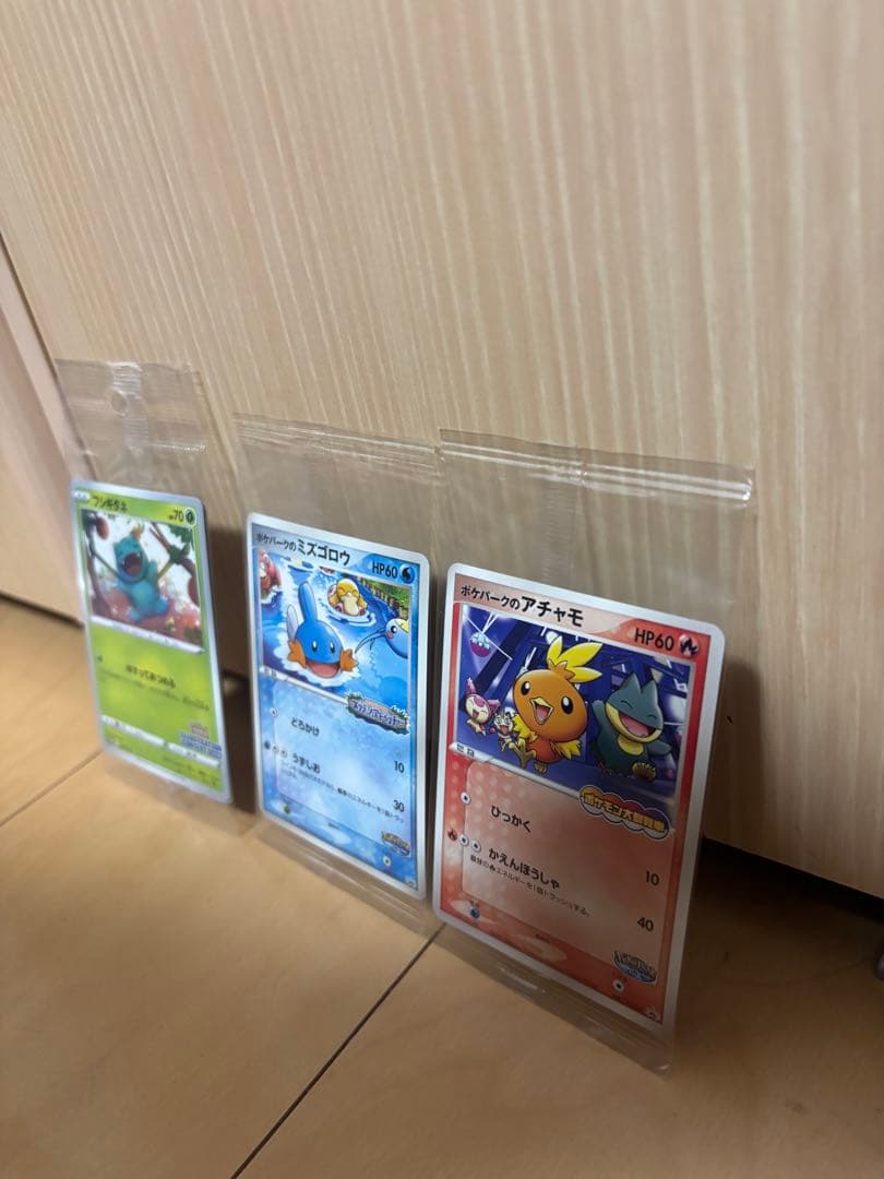 ポケパーク　プロモ　未開封　アチャモ　ミズゴロウフシギダネ