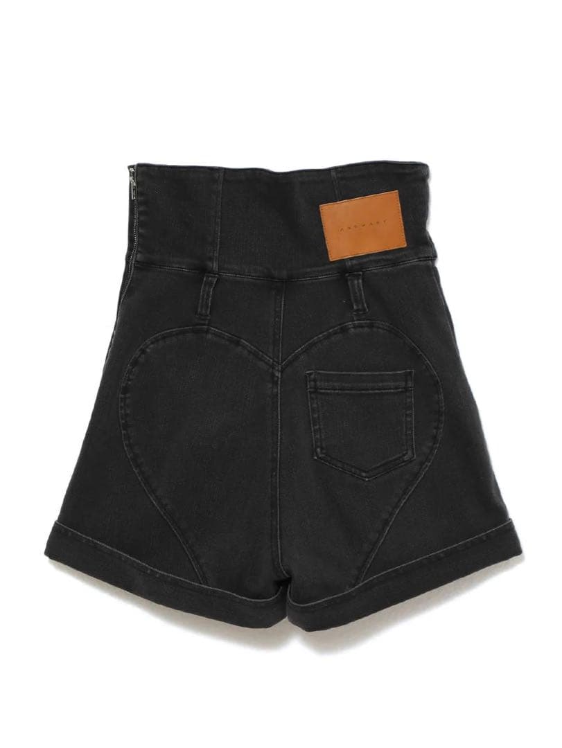 パンツ Doll heart hip pants / black