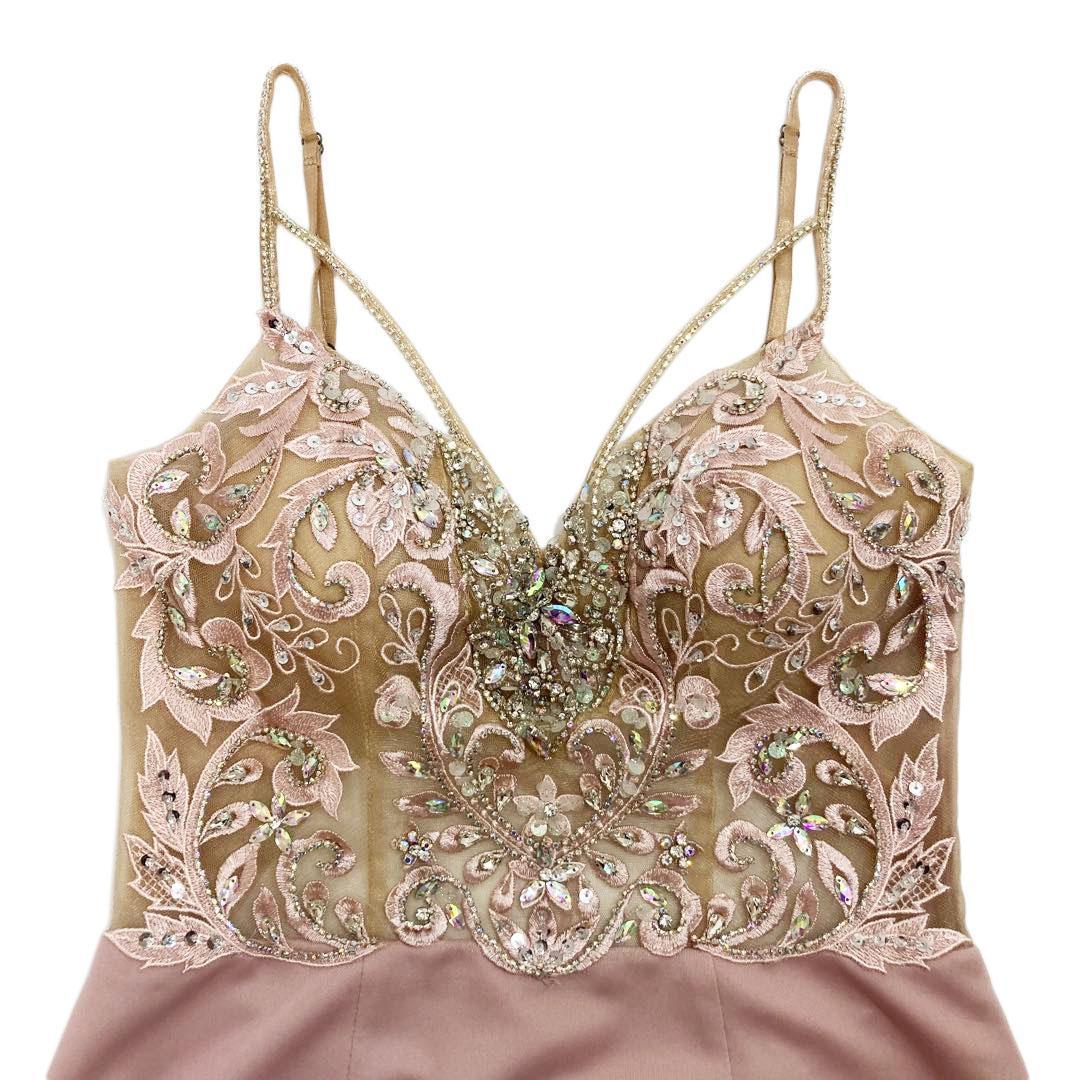 AngelR エンジェルアール アッパーレースバストシースルービジューミニドレス