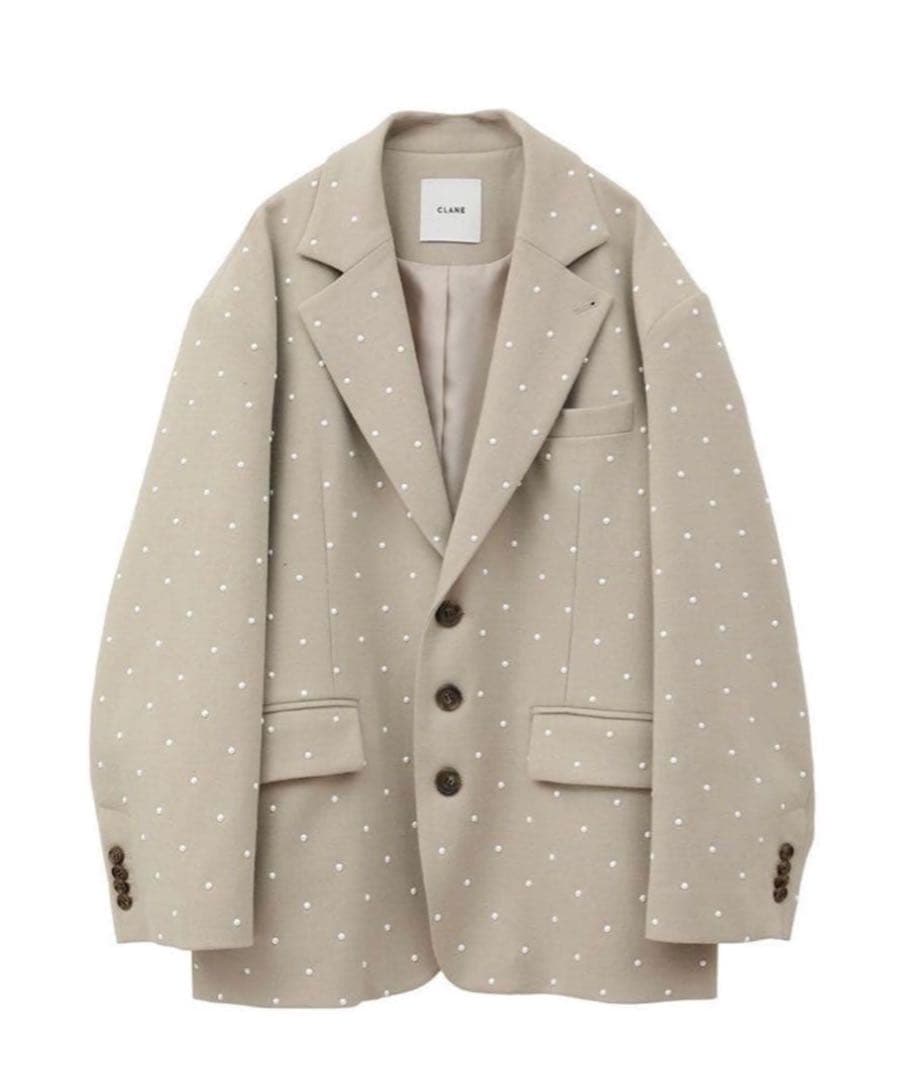 【あ】CLANEクラネ パールドットジャケット