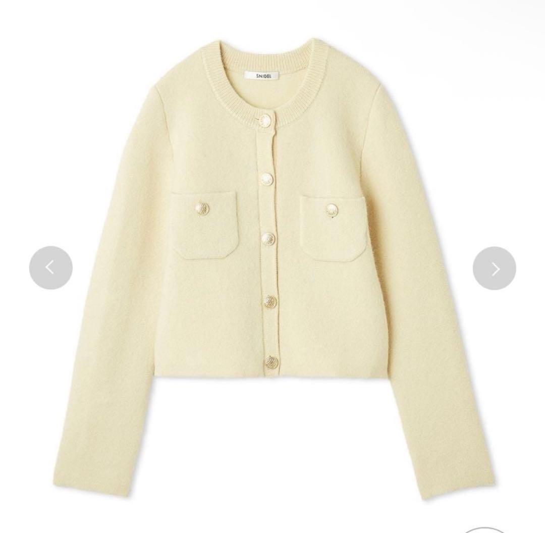 snidel フォックスニットジャケット