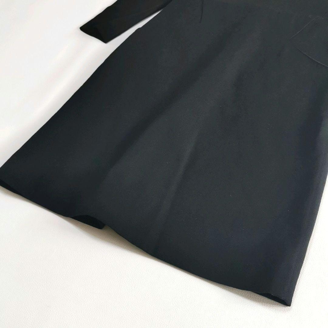 【美品✨】フェンディ ロングワンピース 切替え ハイネック 黒 42