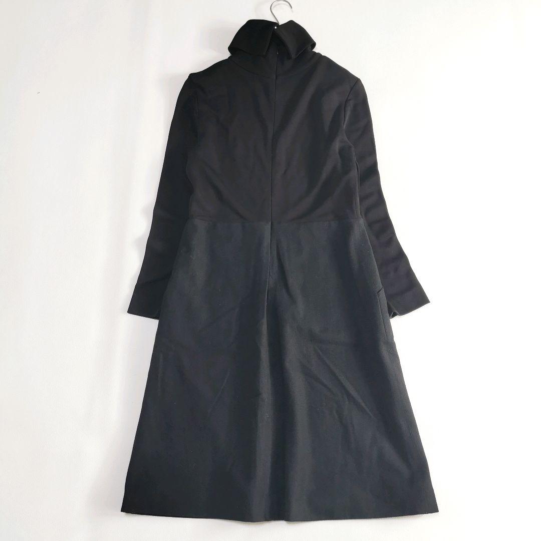 【美品✨】フェンディ ロングワンピース 切替え ハイネック 黒 42