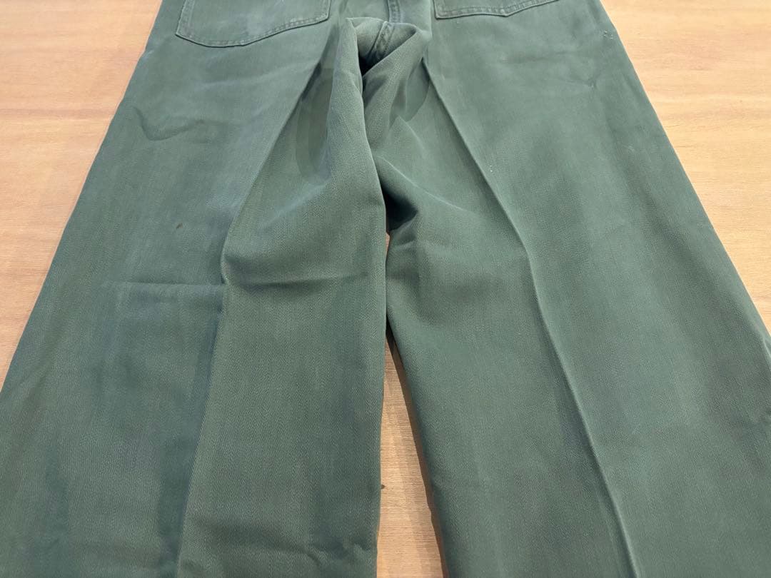 希少 40s 米軍実物 ベイカーパンツ 月桂樹ボタン ② OG-107