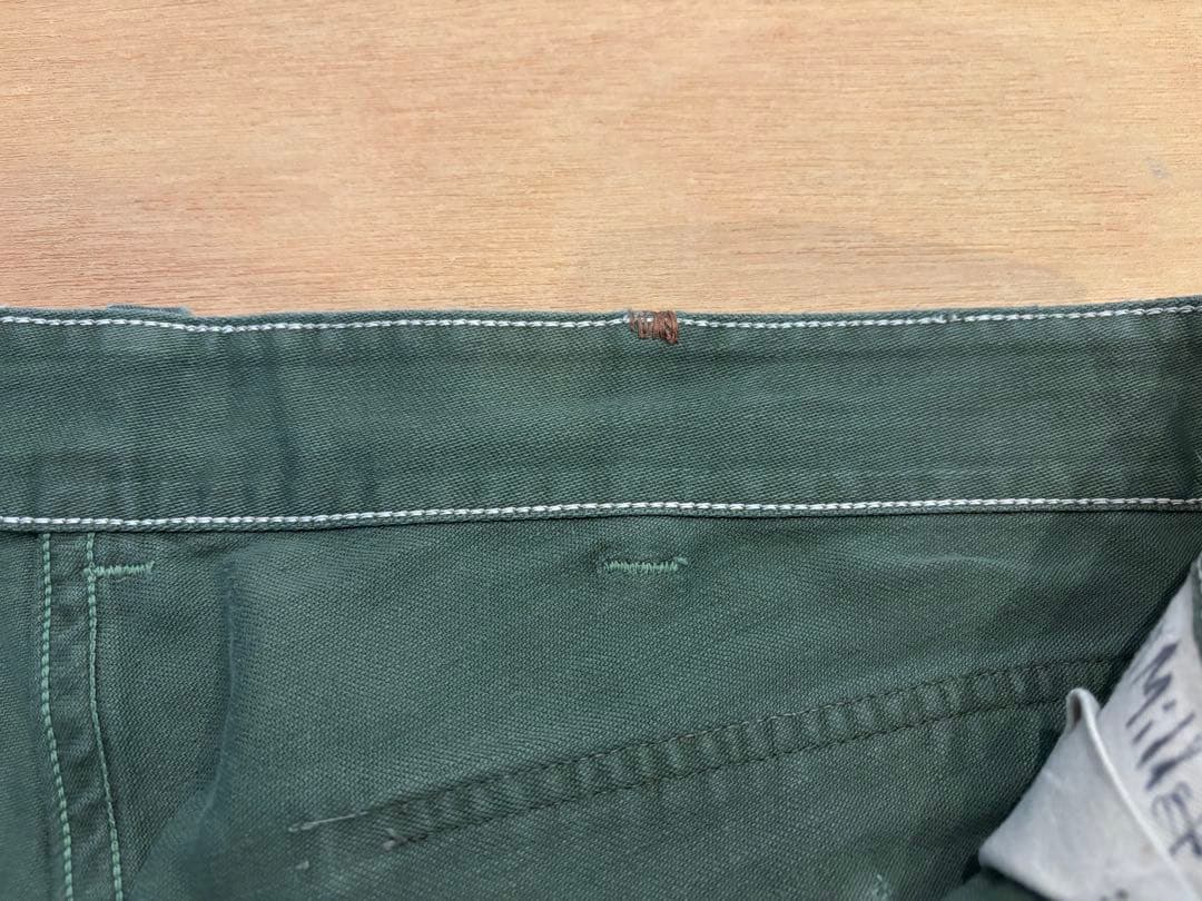 希少 40s 米軍実物 ベイカーパンツ 月桂樹ボタン ② OG-107