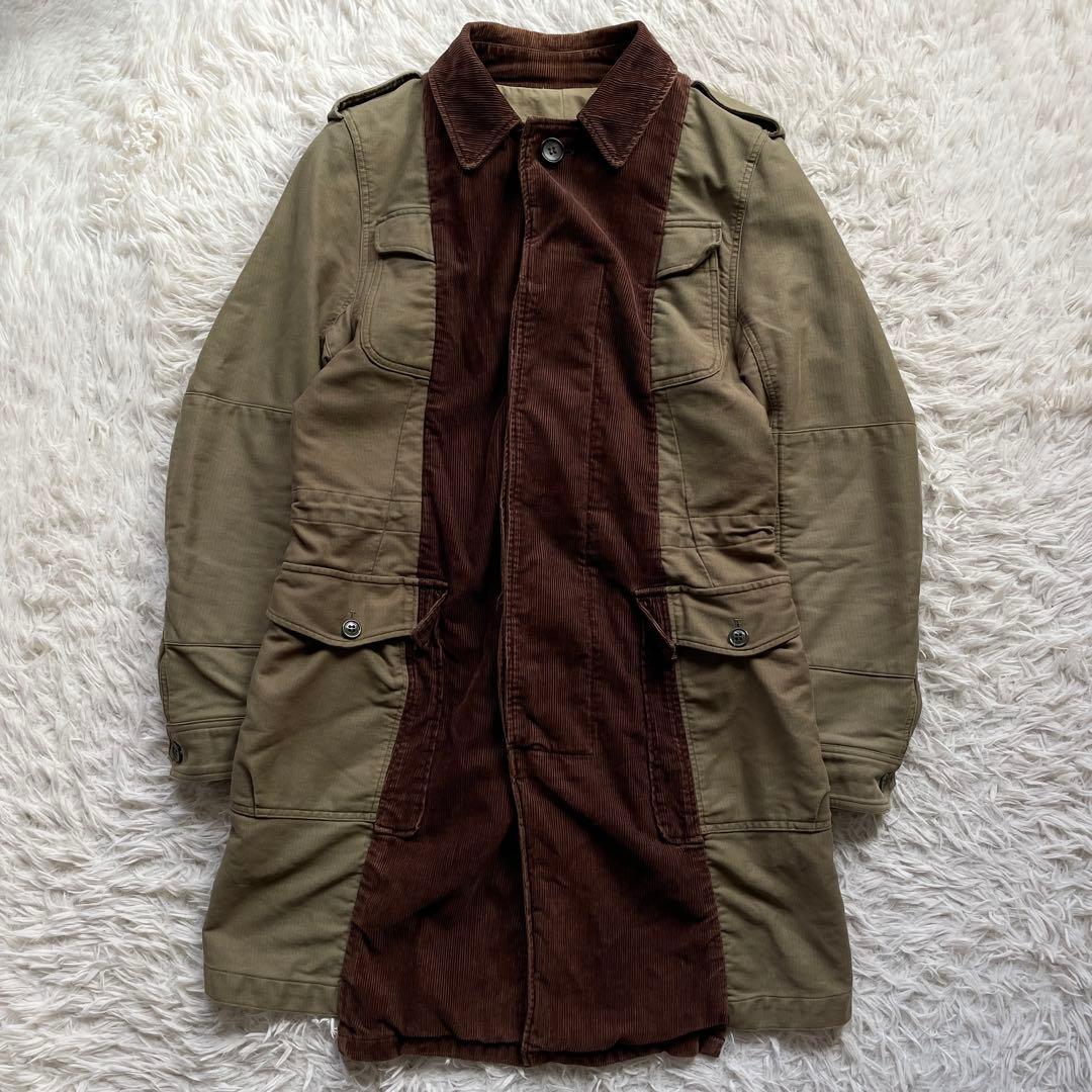 名作 MIHARAYASUHIRO 再構築 ミリタリーコート ミリタリーグリーン