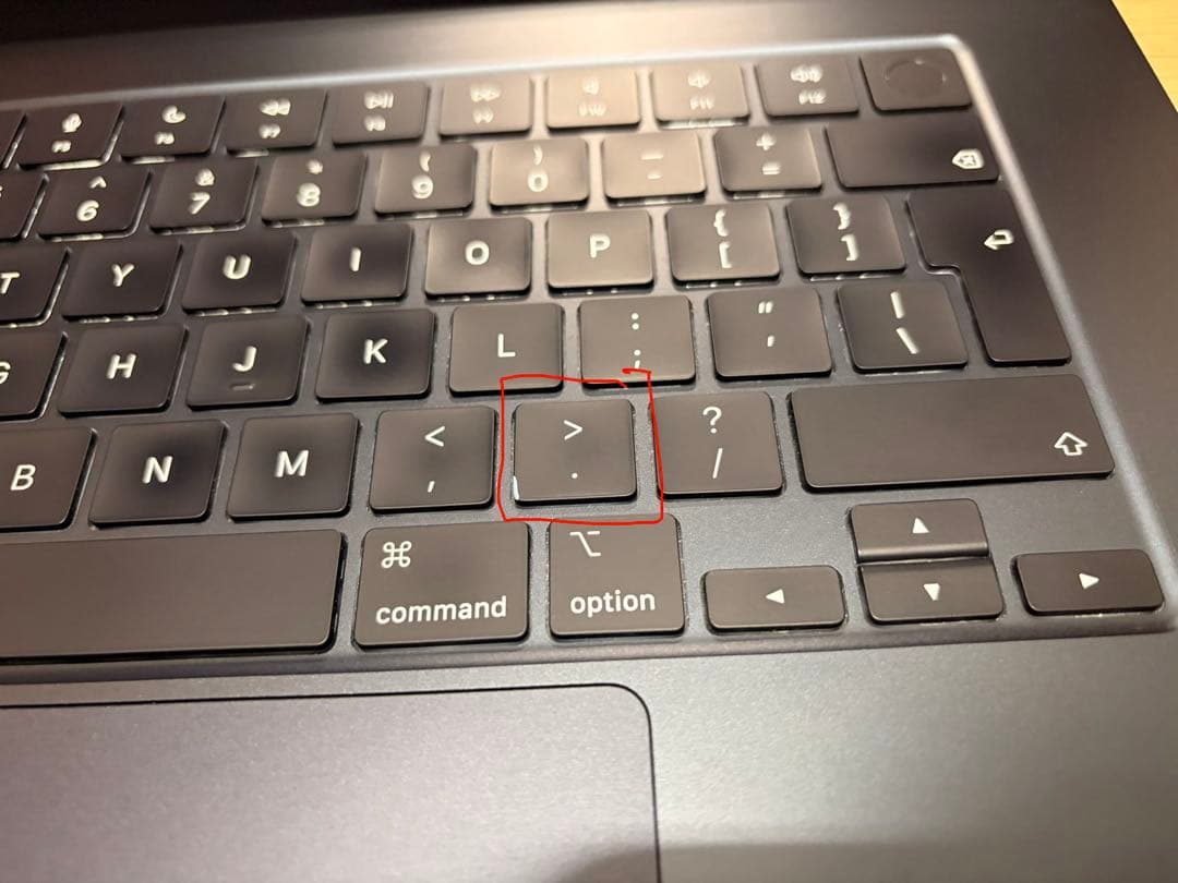 MacBook Air 15インチ M3 16GB UK配列