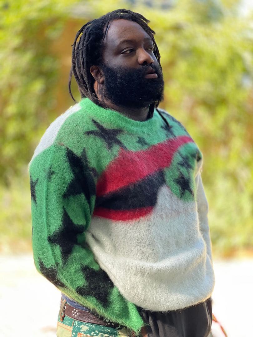 トップス SAINT Mxxxxxx DENIM TEARS Mohair Knit