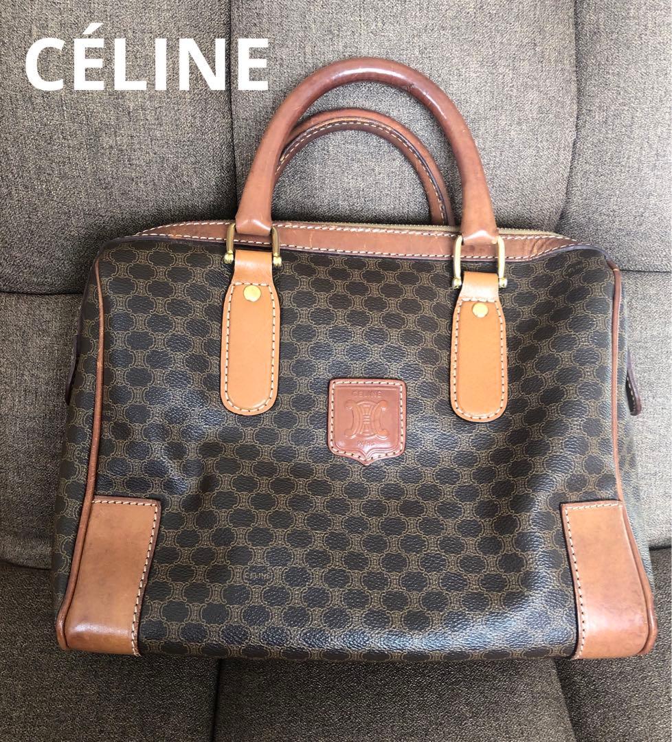 み*る様 OLD CÉLINE バッグ ミニボストン マカダム柄