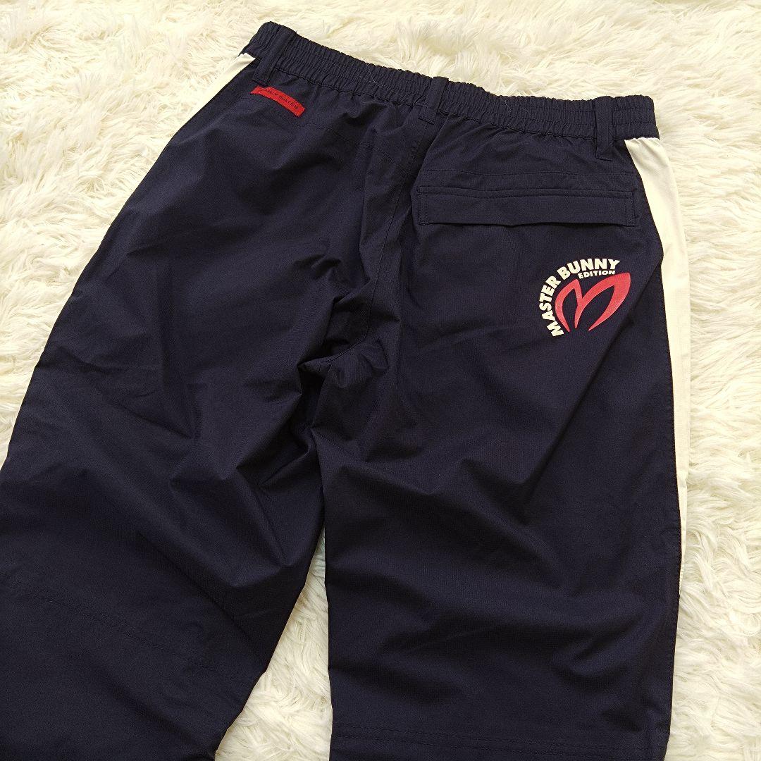 美品 マスターバニー レインウェア セットアップ 2way ゴルフ ネイビー S