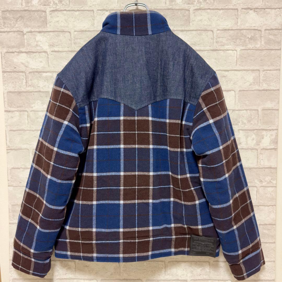 まーちゃん様【新品タグ付】リーバイス デニム 切替 チェック 中綿ジャケット